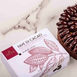 Fave di cacao ricoperte di cioccolato fondente