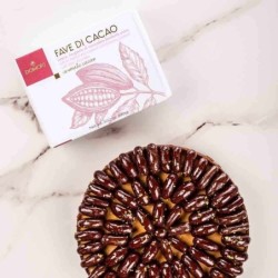 Fave di cacao ricoperte di cioccolato fondente