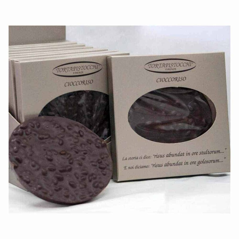 Cioccoriso with dark chocolate and puffed rice