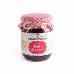 Composta di mele cotogne e uva rossa