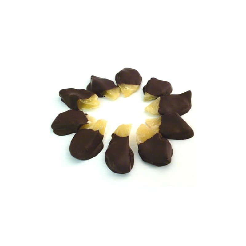 Ananas ricoperto con cioccolato fondente
