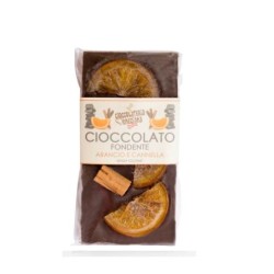 Tavoletta cioccolato fondente arancio e cannella
