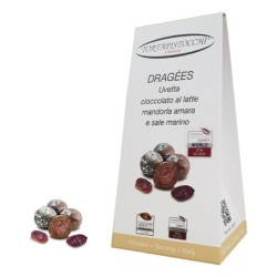 Dragées uvetta mandorle amare e cioccolato al latte