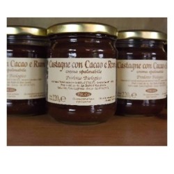 Crema di castagne cacao e rum BIO