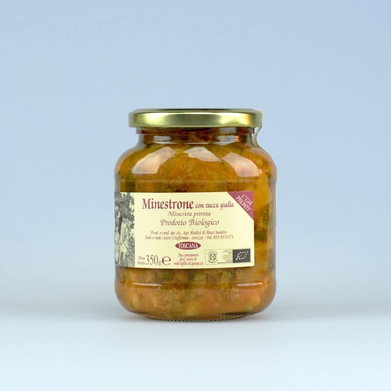 Organic Minestrone with Yellow Pumpkin