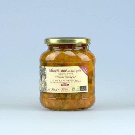 Organic Minestrone with Yellow Pumpkin