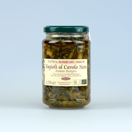 Organic Beans with black cabbage