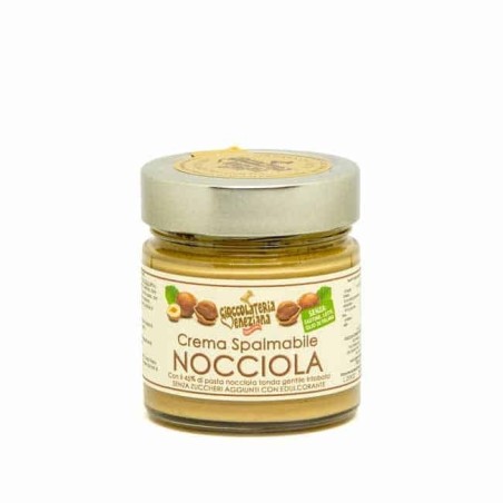 Crema spalmabile alla nocciola TGT 45% senza zucchero e latte