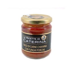 Ragù di carne Chianina con funghi porcini g 180