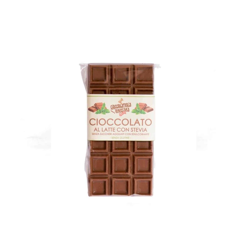 cioccolato al latte con stevia