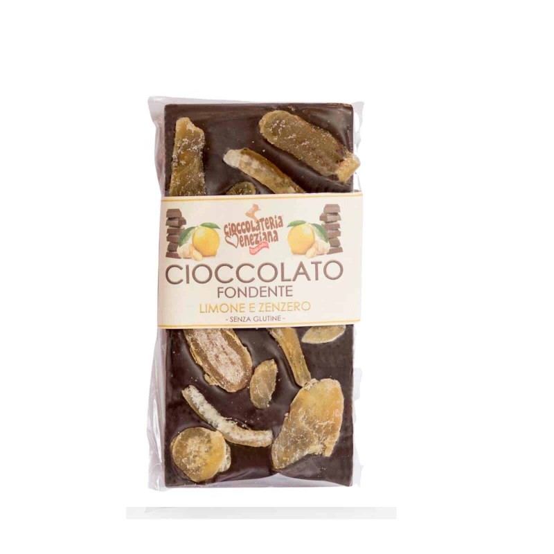 dark chocolate with ginger and lemon