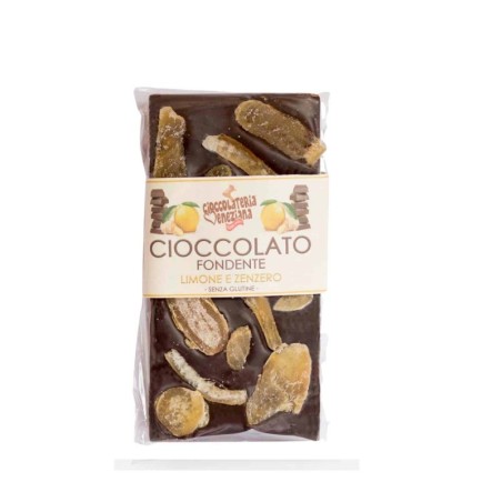 dark chocolate with ginger and lemon