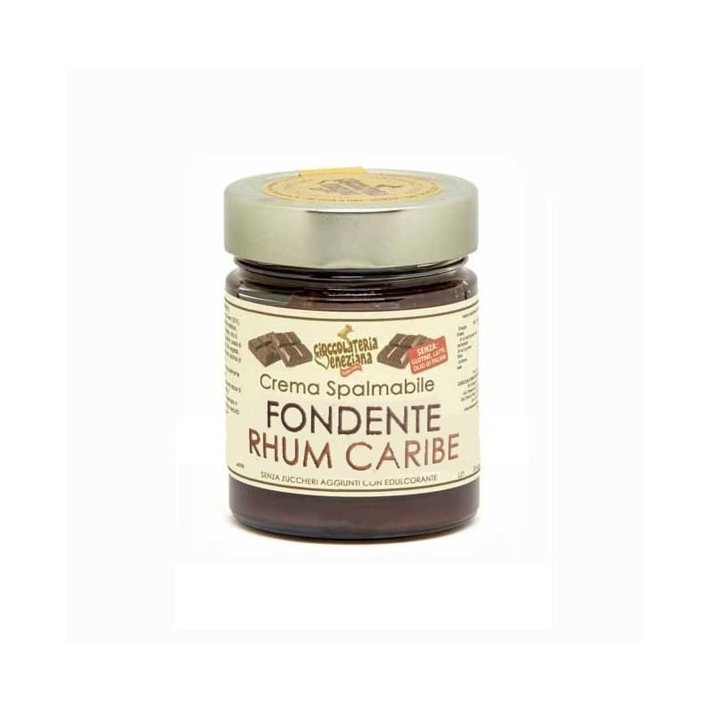 Crema spalmabile al Rum Caribe senza zucchero e latte