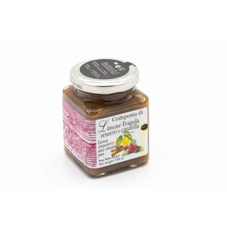 Marmellata di Limone Fragola Zenzero e Cannella g 225