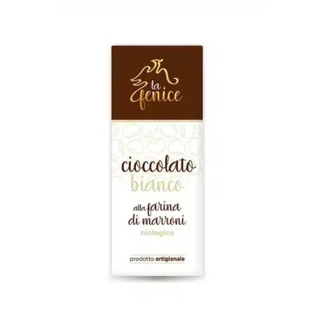 Organic white chocolate with chestnut flour
