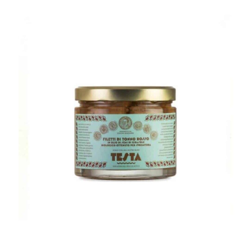 Filetti Tonno Rosso in olio girasole bio