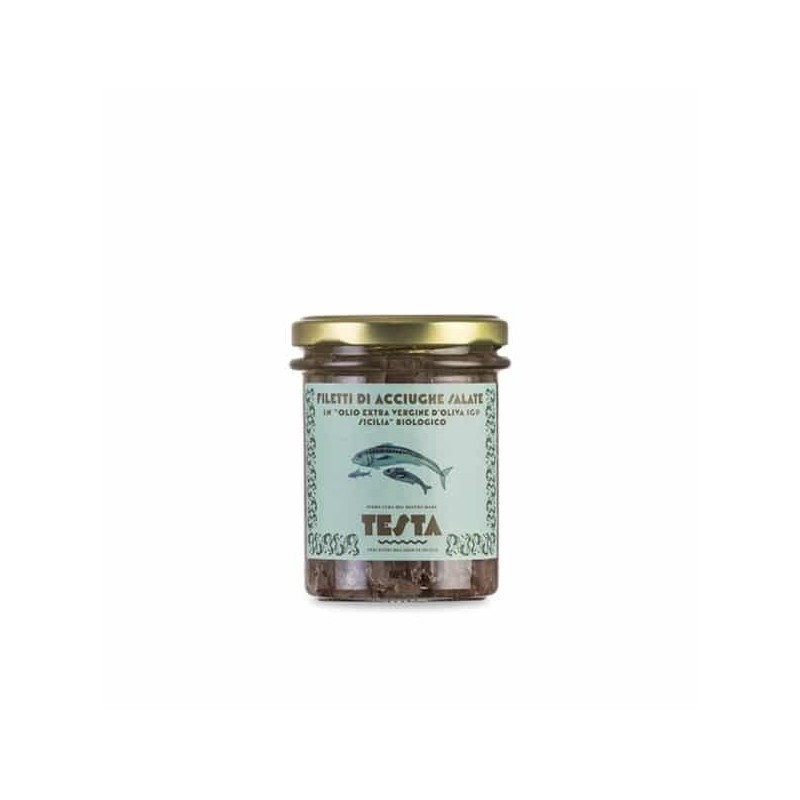 Filetti di acciughe salate in olio extravergine d'oliva IGP