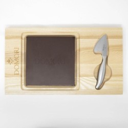 Chocolat noir maxi format avec planche à découper et couteau