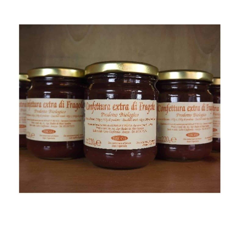 Confiture extra de fraises bio