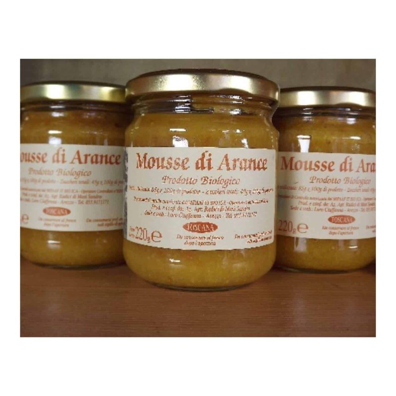 Organic orange mousse