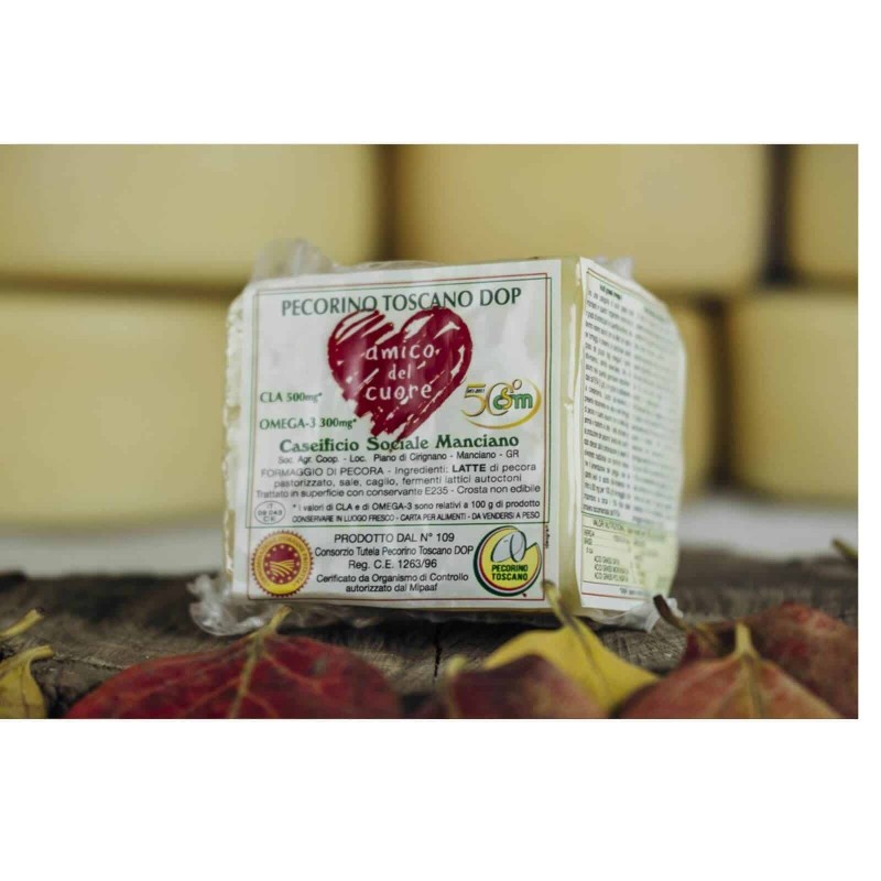 Pecorino Toscano D.O.P. Amico del Cuore quartino