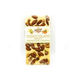 White Chocolate Bar with Pistachios and Almonds
