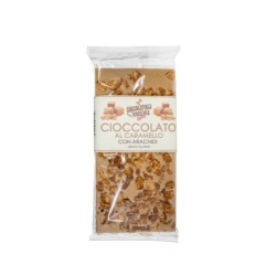 Tavoletta di caramello salato e arachidi pralinate - 120 g