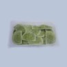 Green mezze lune with Tuscan pecorino