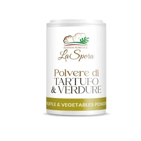 Poudre de truffe et légumes en distributeur
