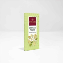Tavoletta Cioccolato Bianco e Pistacchi Siciliani Salati