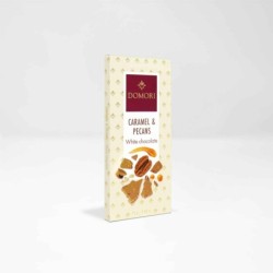 Tavoletta Cioccolato Bianco Caramello e Noci Pecan