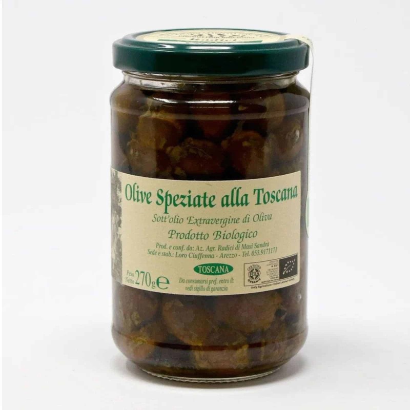 Organic Tuscan-style Spiced Olives