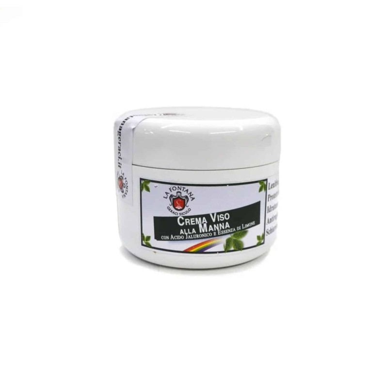 Crema viso alla Manna con Acido Ialuronico ed olio essenziale di Limon