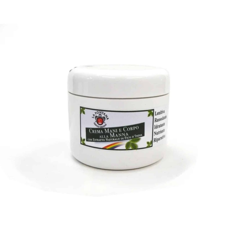 Crema mani e corpo alla Manna con estratto naturale di Fico d’India