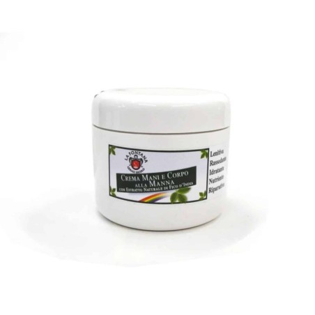 Crema mani e corpo alla Manna con estratto naturale di Fico d’India