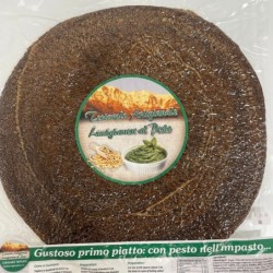 Testarolo Artigianale Lunigianese al Pesto