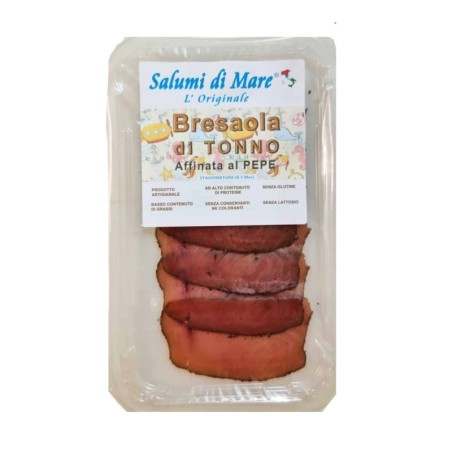 Bresaola de Tonno affinée au poivre, tranchée 6 x 50gr