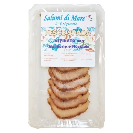 Pesce Spada Affinato con Mandorle e Nocciole Affettato 6 x 50 g
