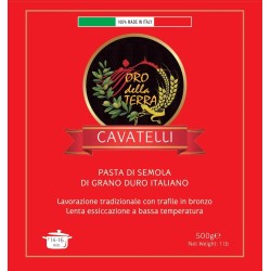 Cavatelli de blé dur italien