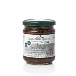 Olive nere denocciolate in olio extravergine di oliva BIO
