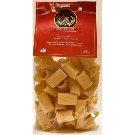 Paccheri di grano duro lucano prodotto dall'azienda