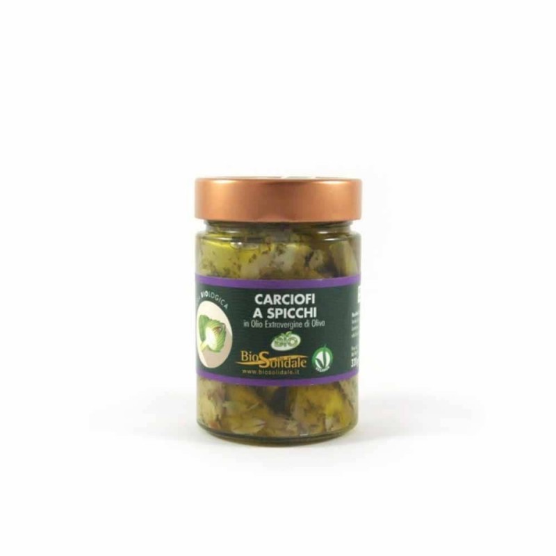 Carciofi a spicchi sott'olio BIO