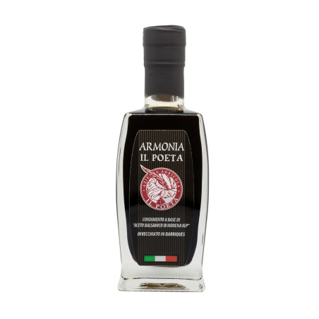 BLEND tra l’Aceto Balsamico di Modena IGP RISERVA ORO e il prezioso Aceto Tradizionale di Modena DOP Extravecchio.
