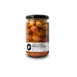 Entsteinte schwarze Leccino-Oliven in Öl – 280 gr