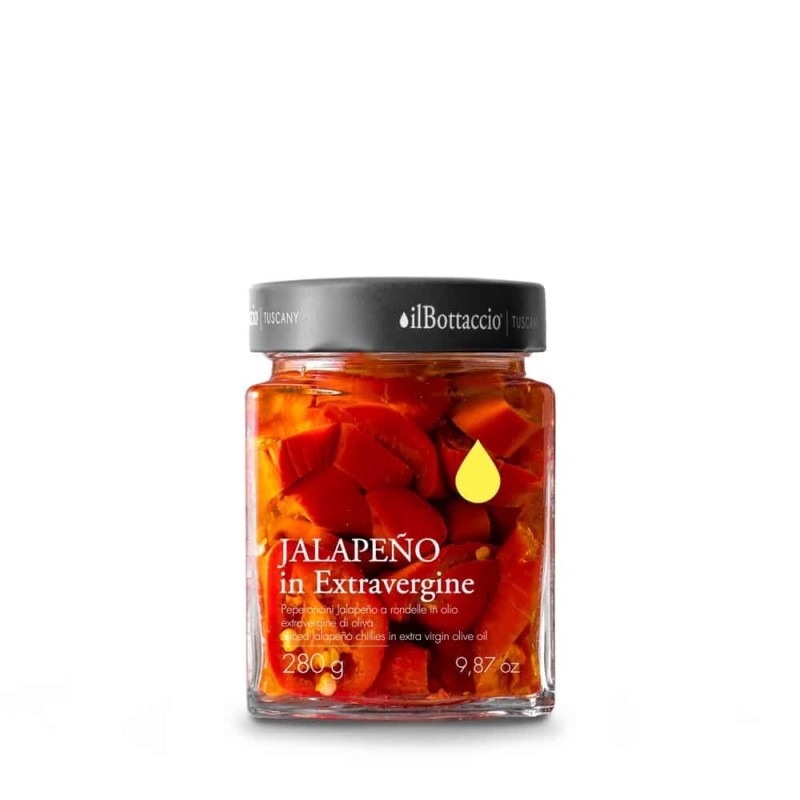 Piments Jalapeño à l'huile d'olive extra vierge