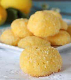 Biscotti al limone e farina di mais