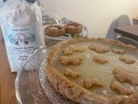 crostata di segale con crema di limone