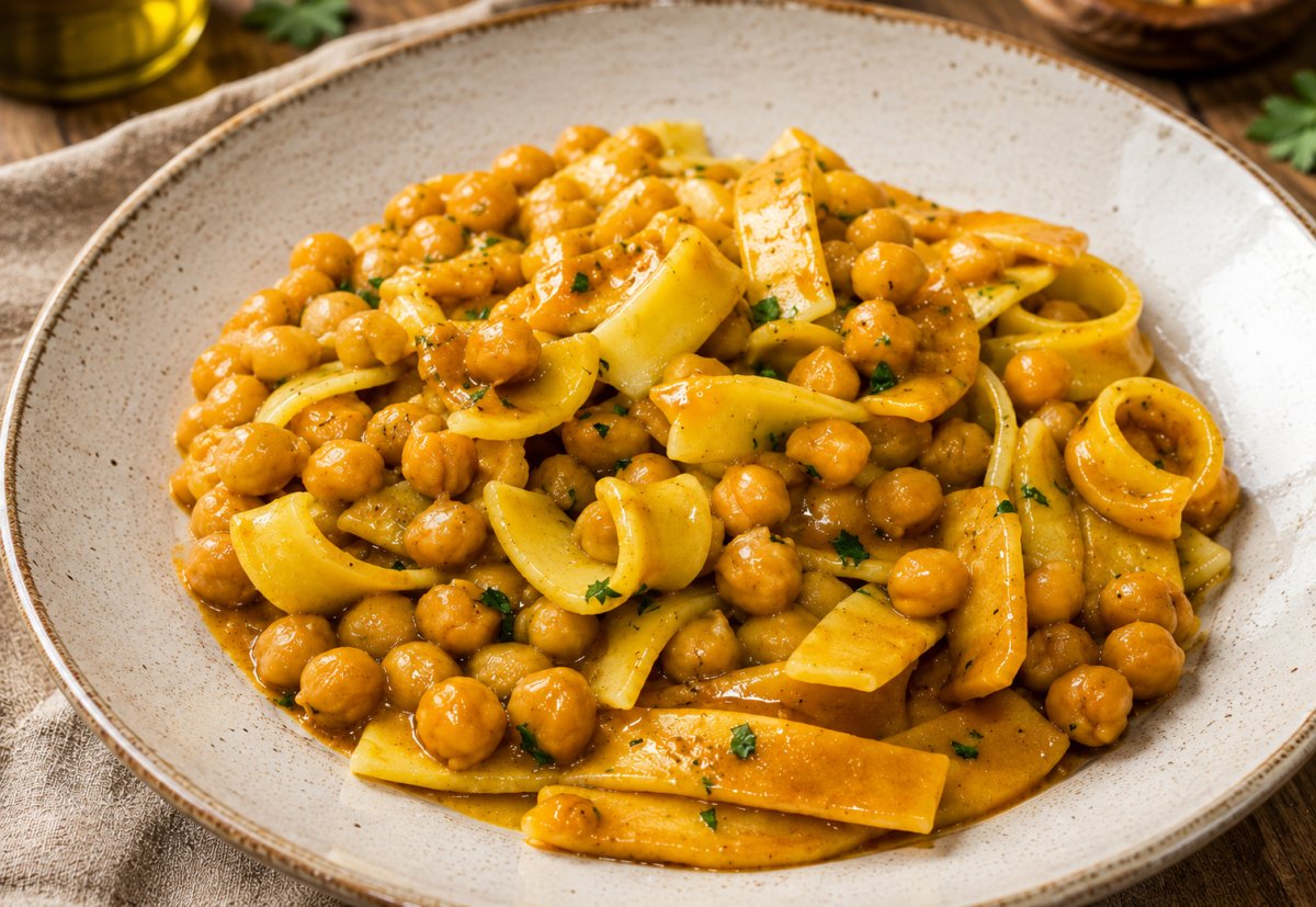 Tagliatelle e ceci alla Toscana: una ricetta per dare il benvenuto all’autunno!