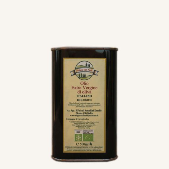 Olio Nuovo extravergine di oliva toscano BIO in lattina